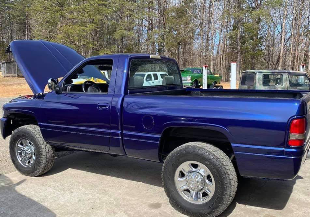 Liberty Blue over Black on Custom Automotive