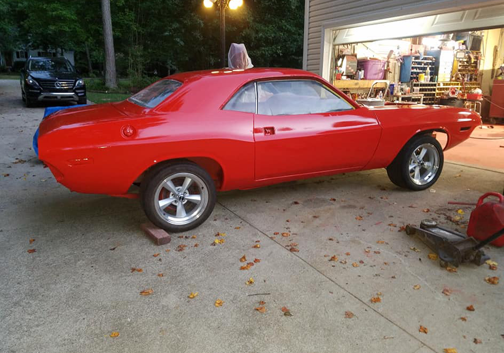 Throwback Hemi Orange Custom Color on Dodge Challenger 1970