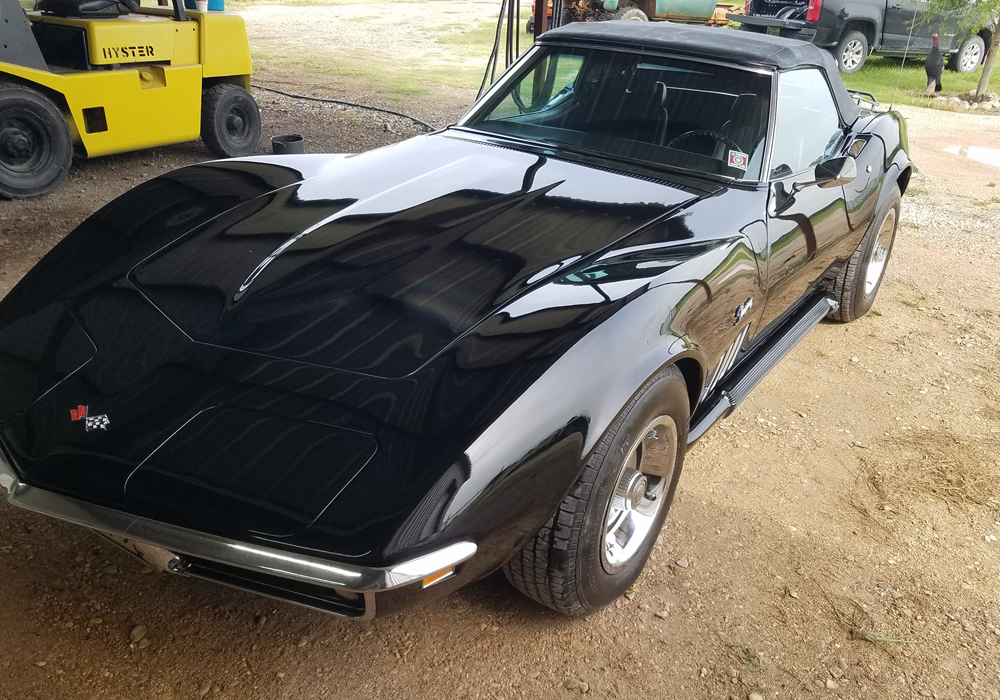 Murdered Out Black on 1969 Stingray