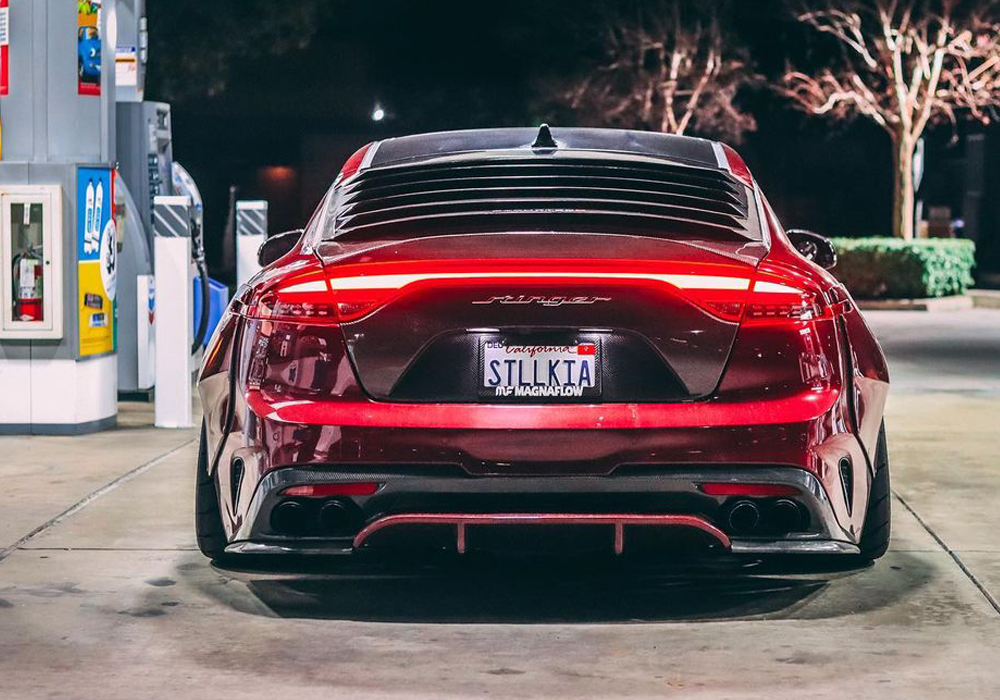 Rock-It-Red on Kia Stinger GT