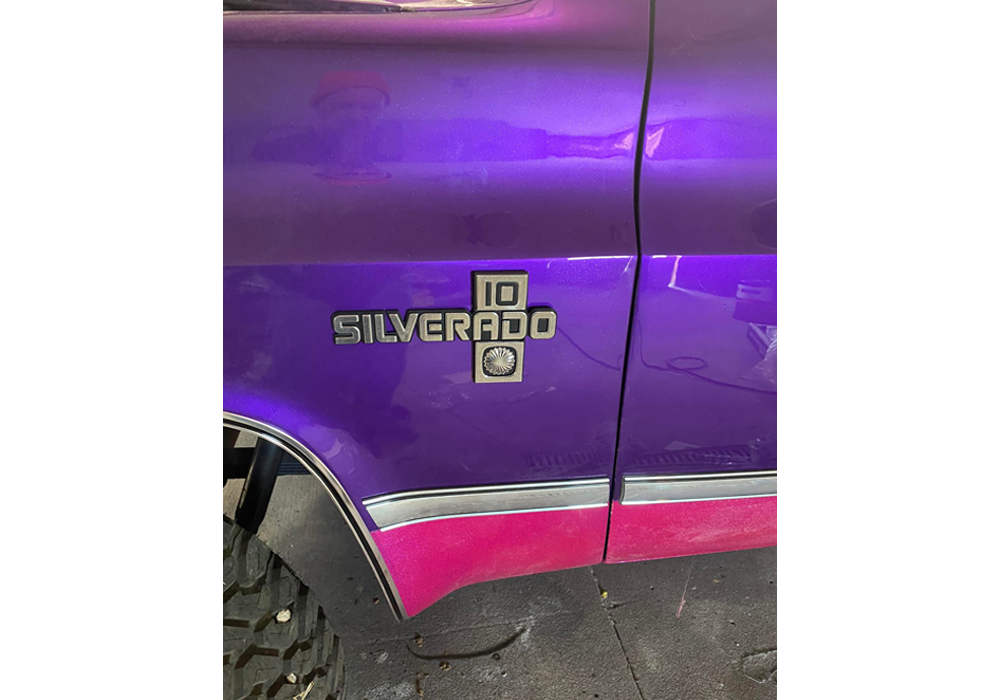 Lipstick and Purple Pop Pearl on Chevy Silverado