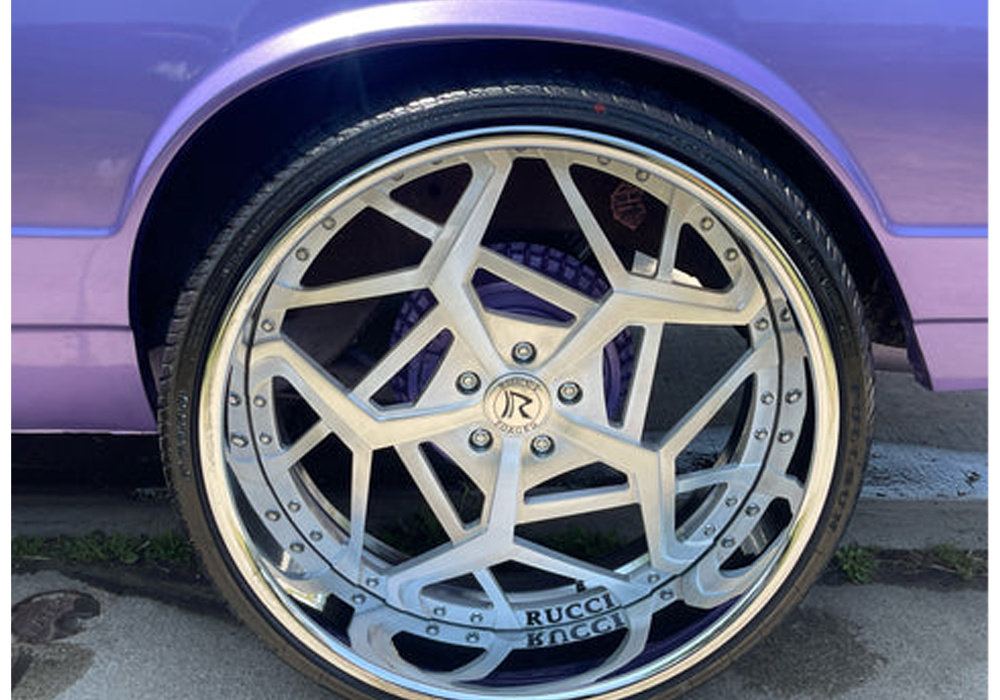 Liquid Lavender Series over Slick Silver on Custom Automotive