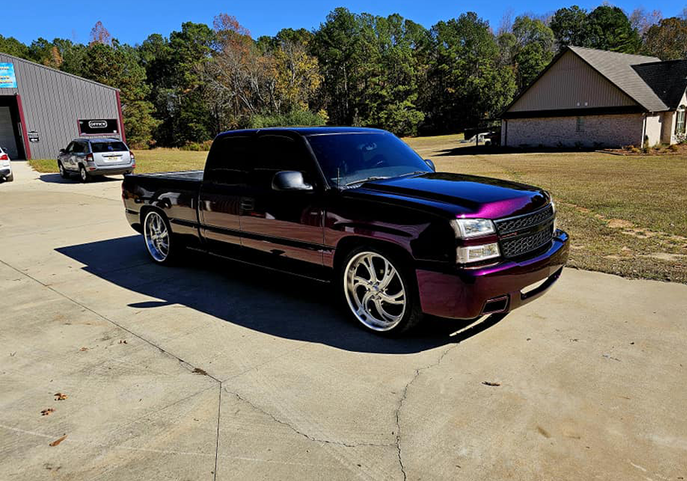 Aurora Purple Candy Pearl Basecoat on Custom Automotive