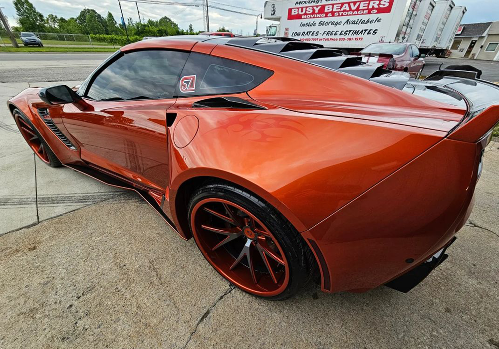 Shocktop Orange on Chevrolet Corvette Z06