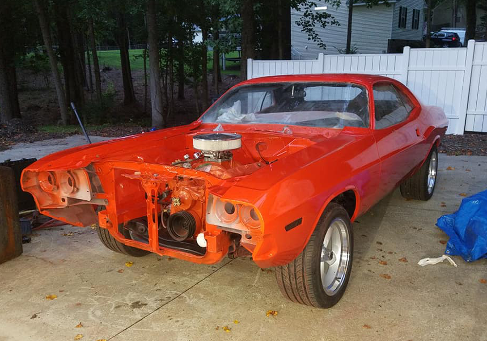 Throwback Hemi Orange Custom Color on Dodge Challenger 1970