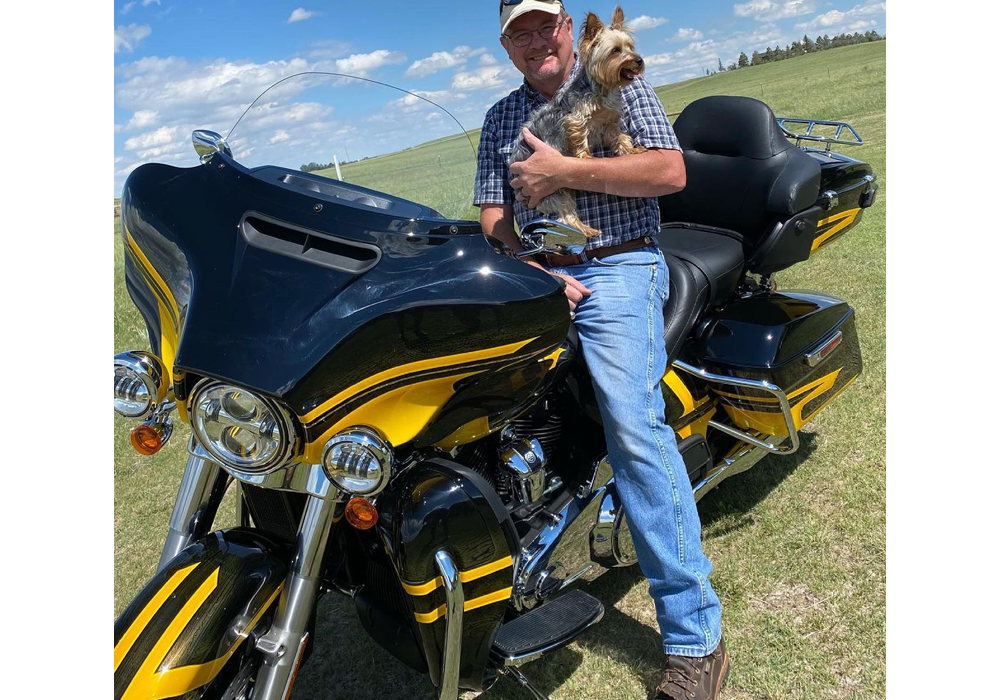 Sunsation Yellow on Harley Davidson