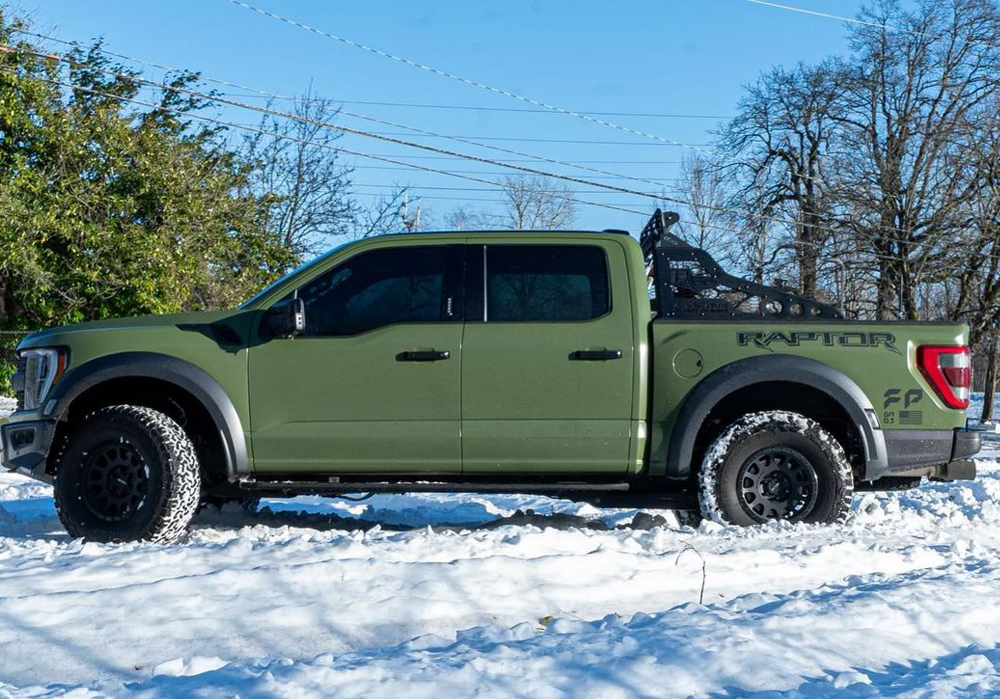 Drab Green Drop-In Pigment on Ford Raptor