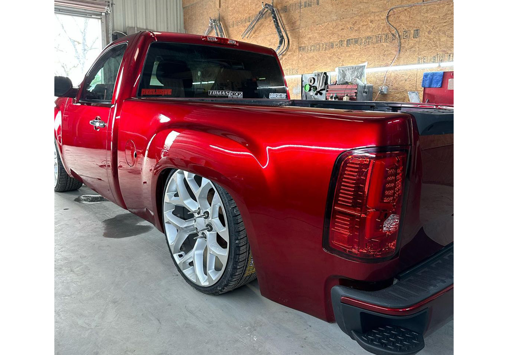 OG Red 2k Candy on GMC Sierra