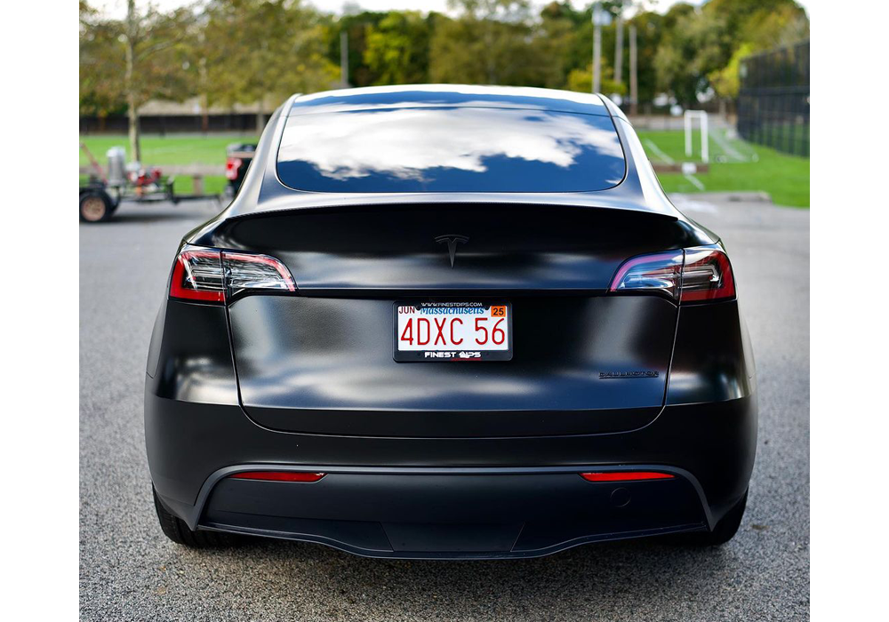 Diamond Silver over Pitch Black on Tesla Model Y