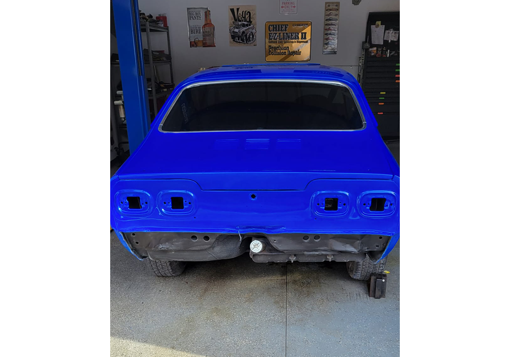 Blue Nitrous on 1971 Vega