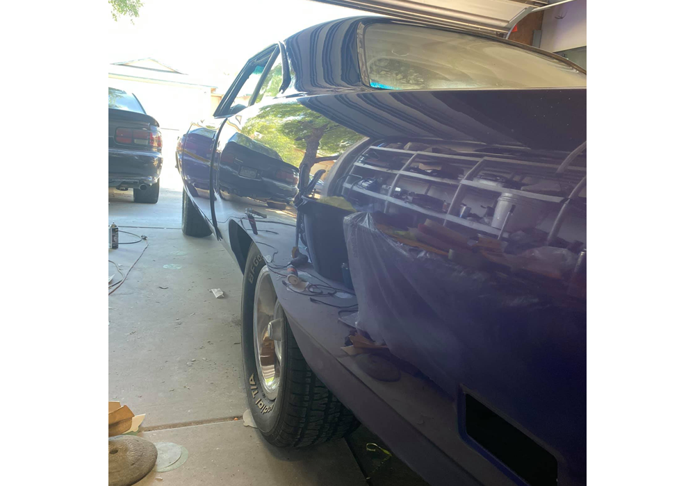 Throwback Plum Crazy Custom Color on Plymouth Road Runner 1970