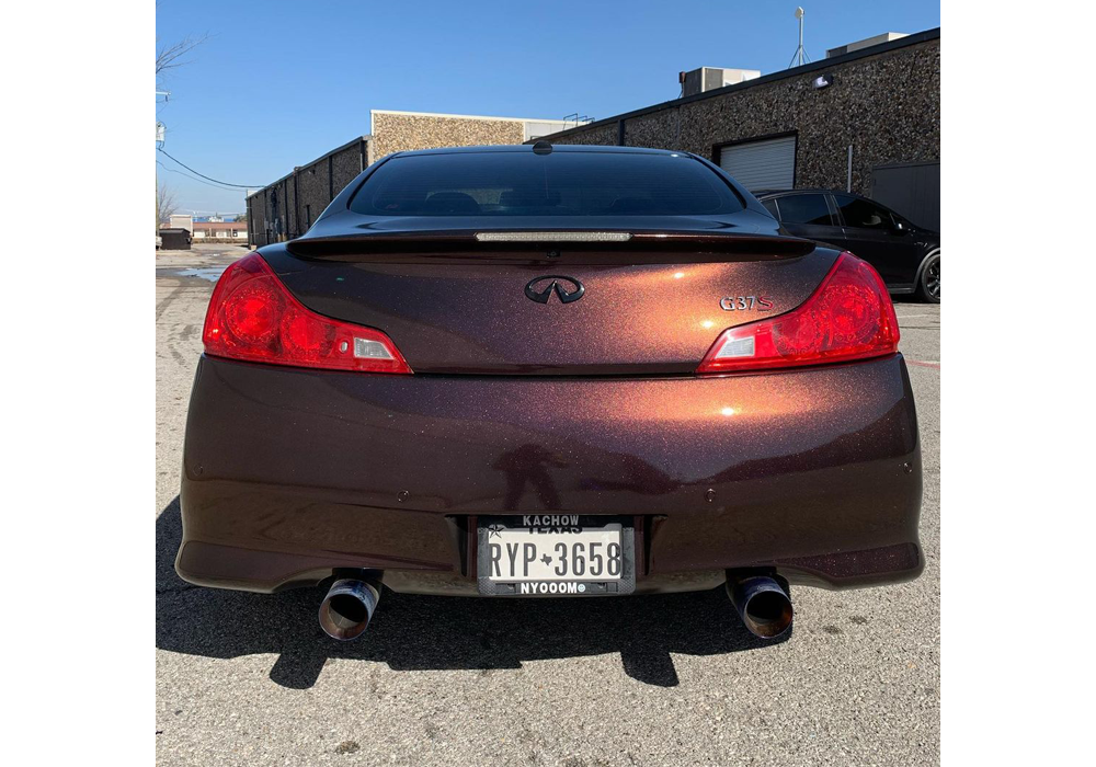 Diamond Red over Black base on Infiniti G37 S