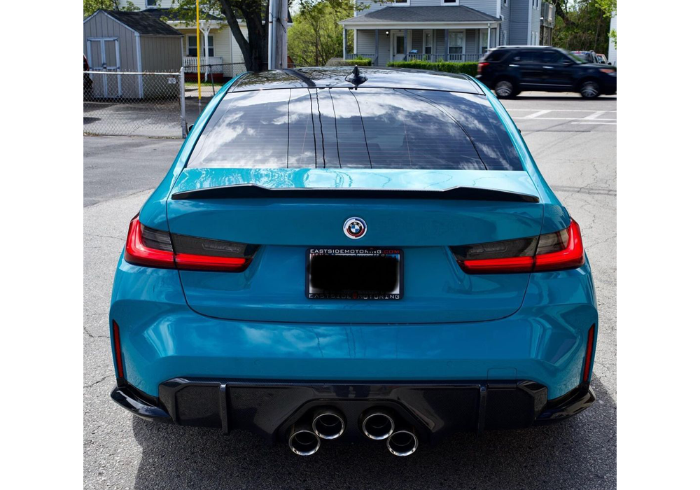 OEM Porsche Miami Blue on BMW M3