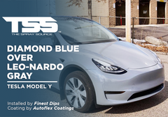 Diamond Blue over Leo-Nardo on Tesla Model Y