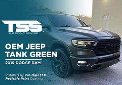 OEM Jeep Tank Green on 2019 Dodge RAM