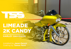 Limeade 2k Candy on Harley Davidson
