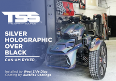Silver Holographic over Black on Can-Am Ryker