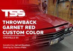 Throwback Garnet Red Custom Color on Chevelle SS