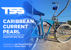 Caribbean Current Pearl on Custom Bicycle