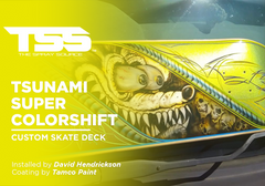 Tsunami Super Colorshift on Custom Skate Deck