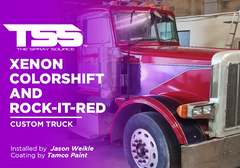 Xenon Colorshift and Rock-It-Red on Custom Truck