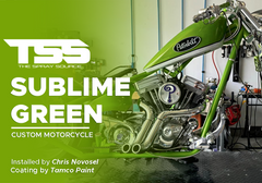 Sublime Green on Custom Motorcycle