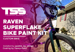 Raven Superflake Bike Paint Kit on Custom Bike