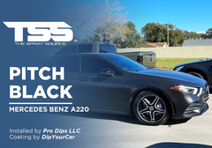 Pitch Black on Mercedes Benz A220