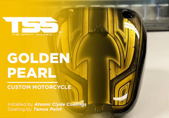 Golden Pearl on Custom Motorcycle