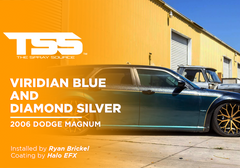 Viridian Blue and Diamond Silver on 2006 Dodge Magnum