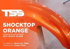 ShockTop Orange on 2011 Road Glide