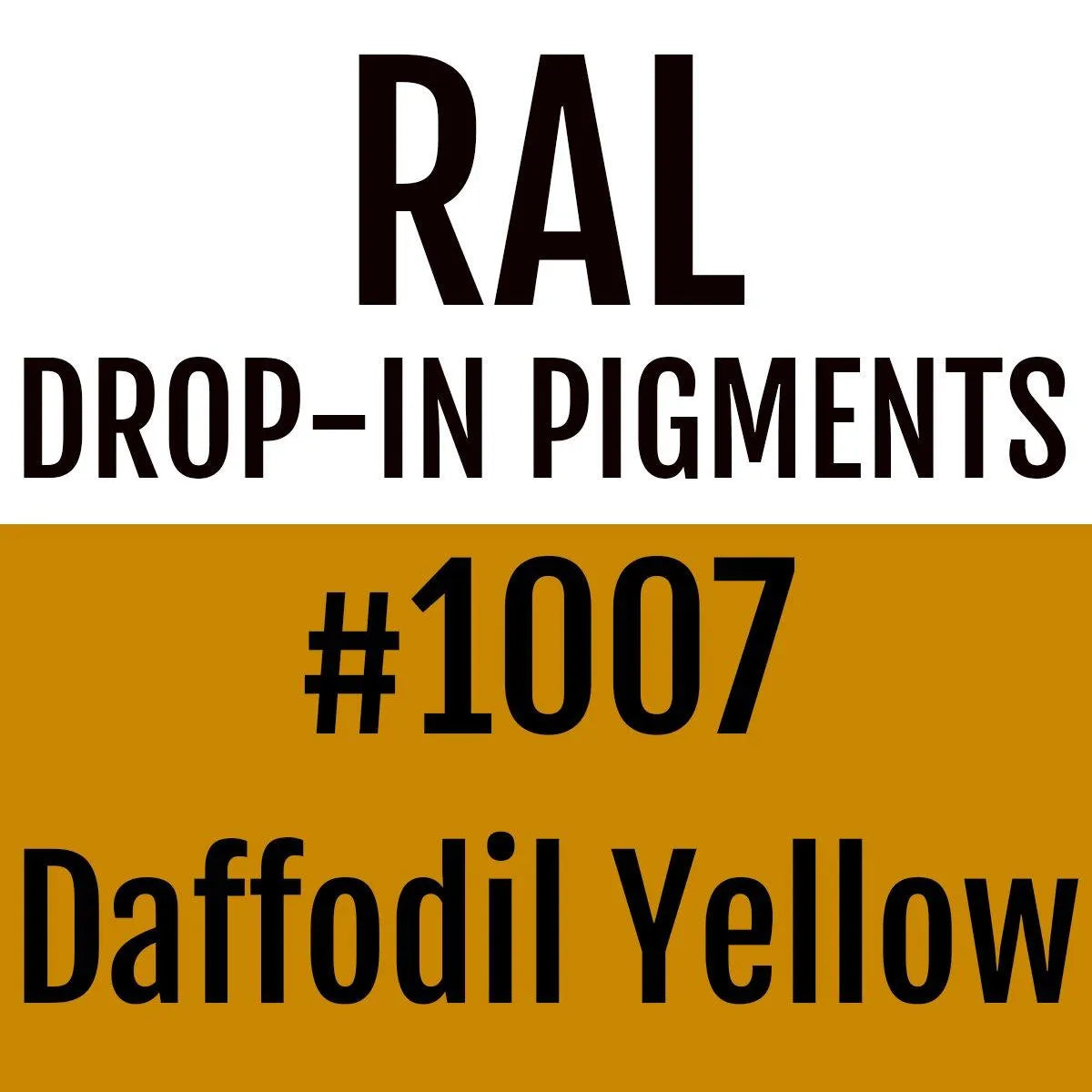 RAL #1007 Daffodil Yellow Drop-In Pigment | Liquid Wrap or Bedliner