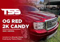OG Red 2k Candy on GMC Sierra