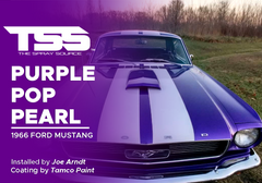 Purple Pop Pearl on 1966 Ford Mustang