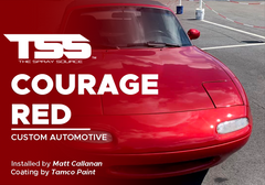 Courage Red on Custom Automotive