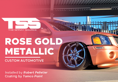 Rose Gold Metallic on Custom Automotive