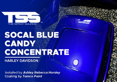 SoCal Blue Candy Concentrate on Harley Davidson
