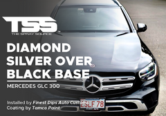 Diamond Silver over Black Base on Mercedes GLC 300