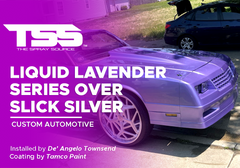 Liquid Lavender Series over Slick Silver on Custom Automotive