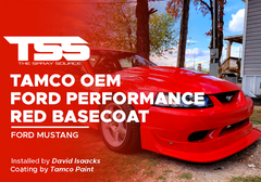 Tamco OEM Ford Performance Red Basecoat on Ford Mustang