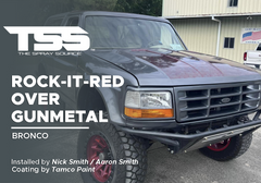 Rock-It-Red over Gunmetal on Bronco