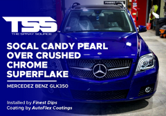 SoCal Candy Pearl over Crushed Chrome Superflake on Mercedes Benz GLK350