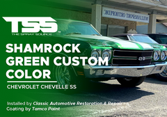 Shamrock Green Custom Color on Chevrolet Chevelle SS
