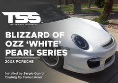 Blizzard Of Ozz ‘White’ Pearl Series on 2008 Porsche