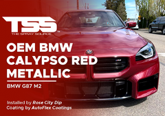 OEM BMW Calypso Red Metallic on BMW G87 M2
