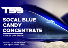 SoCal Blue Candy Concentrate on Harley Davidson