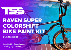 Raven Super Colorshift Bike Paint Kit on Custom Bike