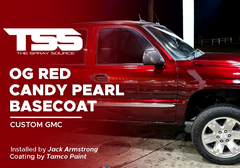 OG Red Candy Pearl Basecoat on Custom GMC