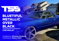 Bluetiful Metallic over Black on Chevrolet