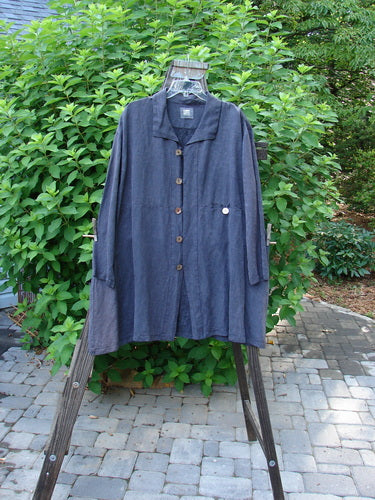 2001 Silk Linen Brocade Jacket Storm Size 0